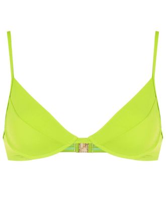 Lenny Niemeyer Top bikini con ferretto - Verde