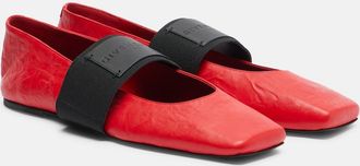 Givenchy Bailarinas Sliced Square de piel