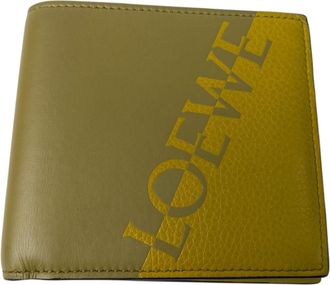 Loewe Yellow Leather Wallet (Bi-Fold) (Pre-Owned)
