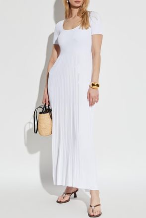 Michael Michael Kors Dress With Round Neckline, Womens, White