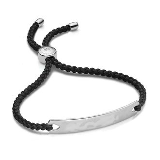 Monica Vinader Havana Friendship Bracelet- Black, Sterling Silver
