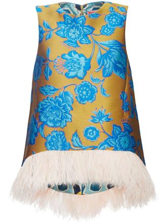 La DoubleJ Blusa La Scala a fiori - Giallo