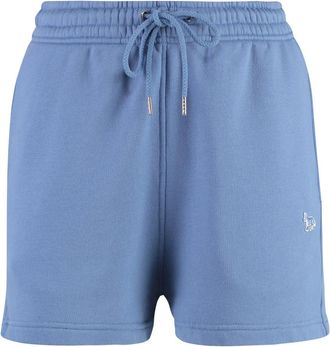 Maison Kitsun&eacute; Cotton Shorts - Dames - Korte Broeken - Blauw - XS - Katoen - Korte Broeken