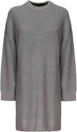 Pinko Ask Wool Blend Knit Dress