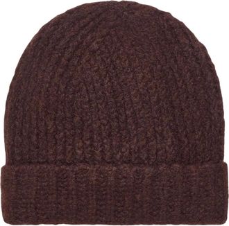 Alanui Finest Beanie - Heren - Hoeden - Bruin - ONE Size - Kasjmier - Accessoires