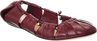 Chlo&eacute; Luna Leather Ballerina Flat