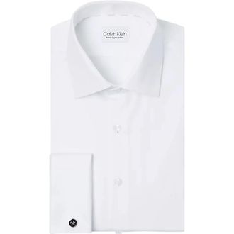 Calvin Klein Overhemd - Heren - Zakelijke Overhemden - Wit - 4XL - Overhemden