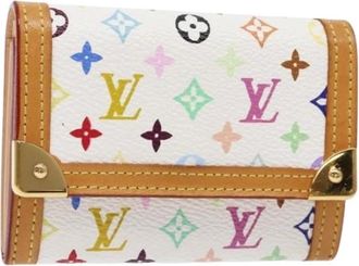 Louis Vuitton Pre-owned Wallets, female, White, Size: ONE SIZE Pre-owned Canvas Wallet