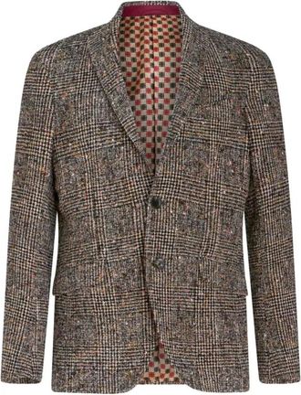 Etro Roma Jacket - Heren - Blazers - Bruin - L - Jassen