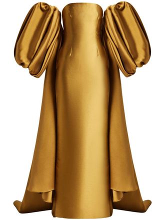 Solace London Lea maxi-jurk - Goud