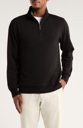 Tailorbyrd Fleece Quarter Zip Pullover in Black at Nordstrom Rack, Size X-Large