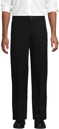 Lands End Prehem Comfort Waist No Iron Chino Pants in Black at Nordstrom, Size 40 X 30