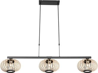 Steinhauer Steinhauer - L&aacute;mpara Colgante - Stang - Natural Negro - Bamb&uacute;