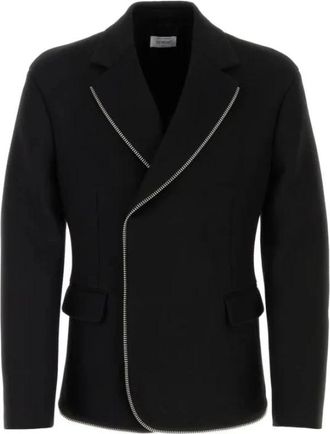 Off-white Japwool Zip Blazer - Heren - Blazers - Zwart - L - Leer - Jassen