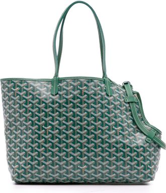 Goyard Green Goyardine Chien-Gris Pet Carrier