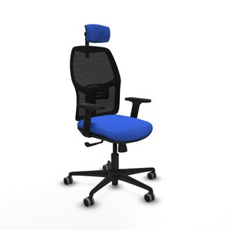 Piqueras y Crespo Silla De Oficina Piqueras Y Crespo Alfera Negro Soporte Lumbar Ajustable