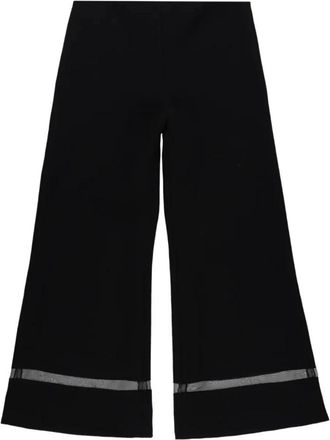 Khaite Wallace Pant - Dames - Wijde Broeken - Zwart - 2XS - Polyester - Broeken