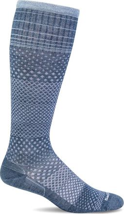 Sockwell Micro Grade Compression Knee Socks in Denim at Nordstrom, Size Small/medium