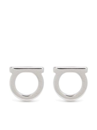 Ferragamo Silver Gancini earrings