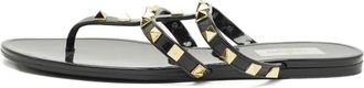 Valentino Garavani Sandali slides Jelly con borchie - Nero