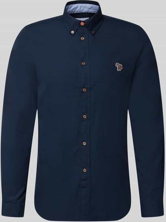 Paul Smith Tailored Fit Freizeithemd mit Button-Down-Kragen in Marine, Gr&ouml;&szlig;e XL