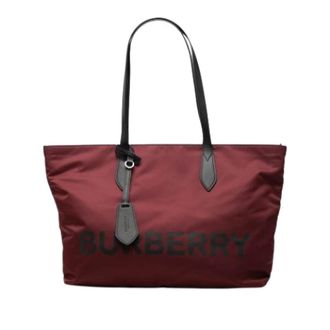 Burberry Bolso Tote de Nylon Pre-owned - Pre-owned - Mujer - Rojo - ONE SIZE