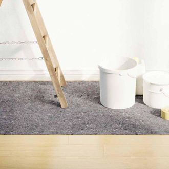 vidaXL Felpa Antideslizante Para Pintores 50 M 220 G/m&sup2; Gris Vidaxl