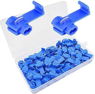 OEM Conectores R&aacute;pidos De Cable Con Bloqueo Escoc&eacute;s De 60 Piezas - Azul