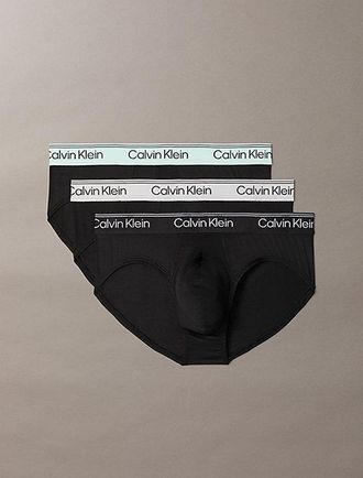 Calvin Klein 3 Pack Hip Briefs - Microfibre Stretch