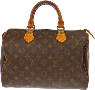 Louis Vuitton Speedy Monogram Canvas Brown Canvas Handbag (Pre-Owned)