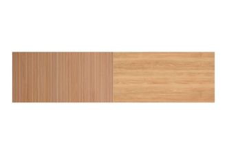 HERDASA Cabecero para cama de 150cm roble dorado-efecto vallado 67x240x3 cm