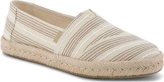 Toms Toms Alpargata Rope 2.0 Textile Womens Natural Espadrilles - Size UK 4
