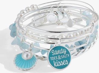Alex and Ani Beach Bangle Set of 5 in Silver at Nordstrom