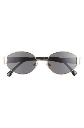 BP. 54mm Round Sunglasses in Gold- Smoke at Nordstrom