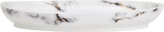 Prouna Marble Venice Fog 16 Inch Deep Oval Platter in White at Nordstrom