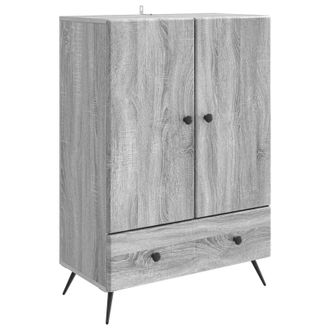 vidaXL Aparador Gris Sonoma 66 X 34,5 X 95 Cm Madera De Ingenier&iacute;a Vidaxl