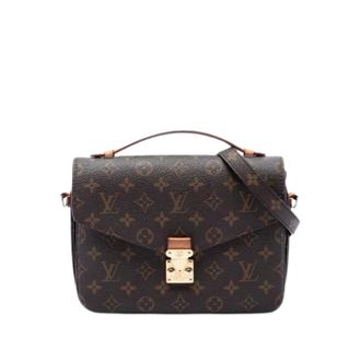 Louis Vuitton Pre-owned Pochette Metis - Dames - Pre-owned - Bruin - Maat: ONE Size Leer