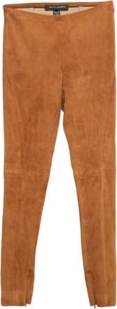 Ralph Lauren panelled suede trousers - Brown