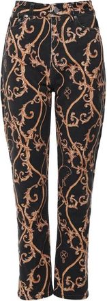 Ganni Cropped broek - Dames - Vrijetijds broeken - Zwart - W28 - Katoen - Broeken