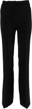Pinko Hulka Broeken - Dames - Wijde Broeken - Zwart - 2XS - Polyester - Broeken