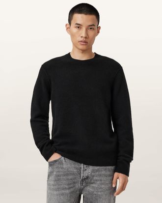 AllSaints Patern Crew Neck Knit