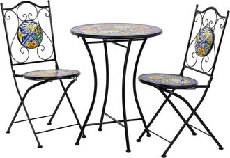 Wanderlust Deco Conjunto mesa y 2 sillas de forja