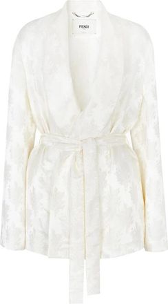 Fendi Wrap Jacket - Dames - Zomerjassen - Wit - XS - Jassen
