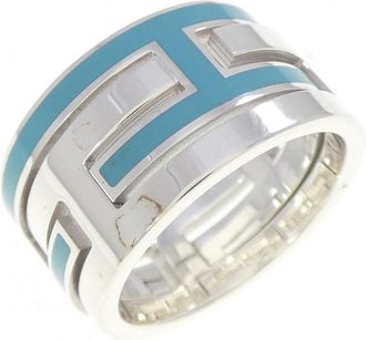 Herm&egrave;s Silver 925 Band Ring (Pre-Owned)