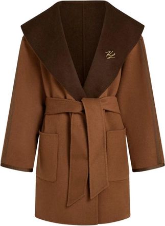 Karl Lagerfeld Mujer, Abrigos, Marr&oacute;n, Talla: M