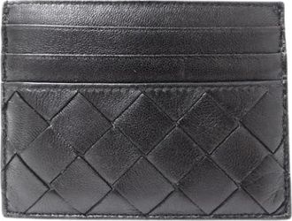Bottega Veneta Pre-owned Business Card Case - unisex - Vintage Accessoires - Zwart - ONE Size - Leer - Vintage