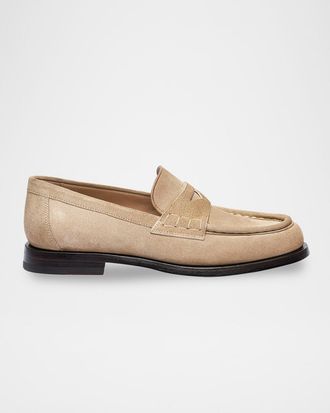 Santoni Airglow Suede Loafers