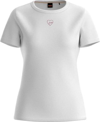 HUGO BOSS Mujer, Camisetas, Blanco, Talla: L