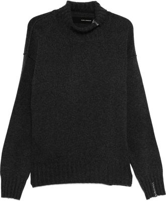 Isabel Benenato High-neck Ribbed-hem Sweater