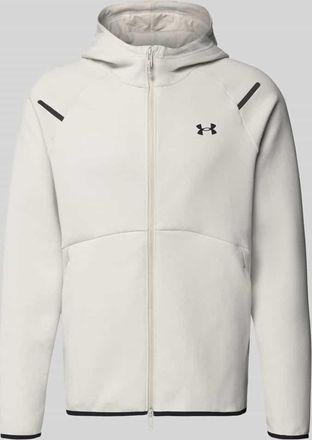 Under Armour Regular Fit Jacke mit Kapuze Modell Unstoppable in Offwhite, Gr&ouml;&szlig;e XXXL